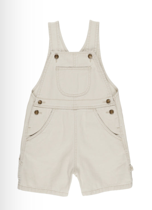 Denim Shortalls Stone