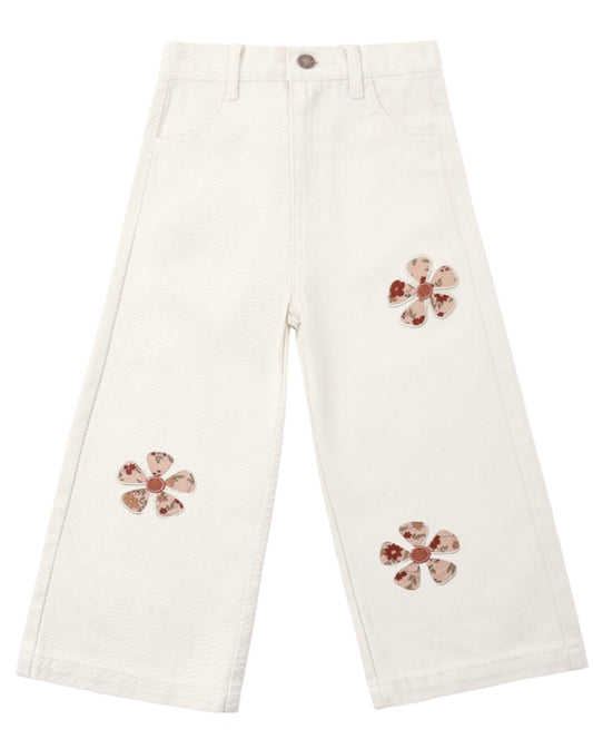 STRAIGHT LEG PANT DAISY PATCHES