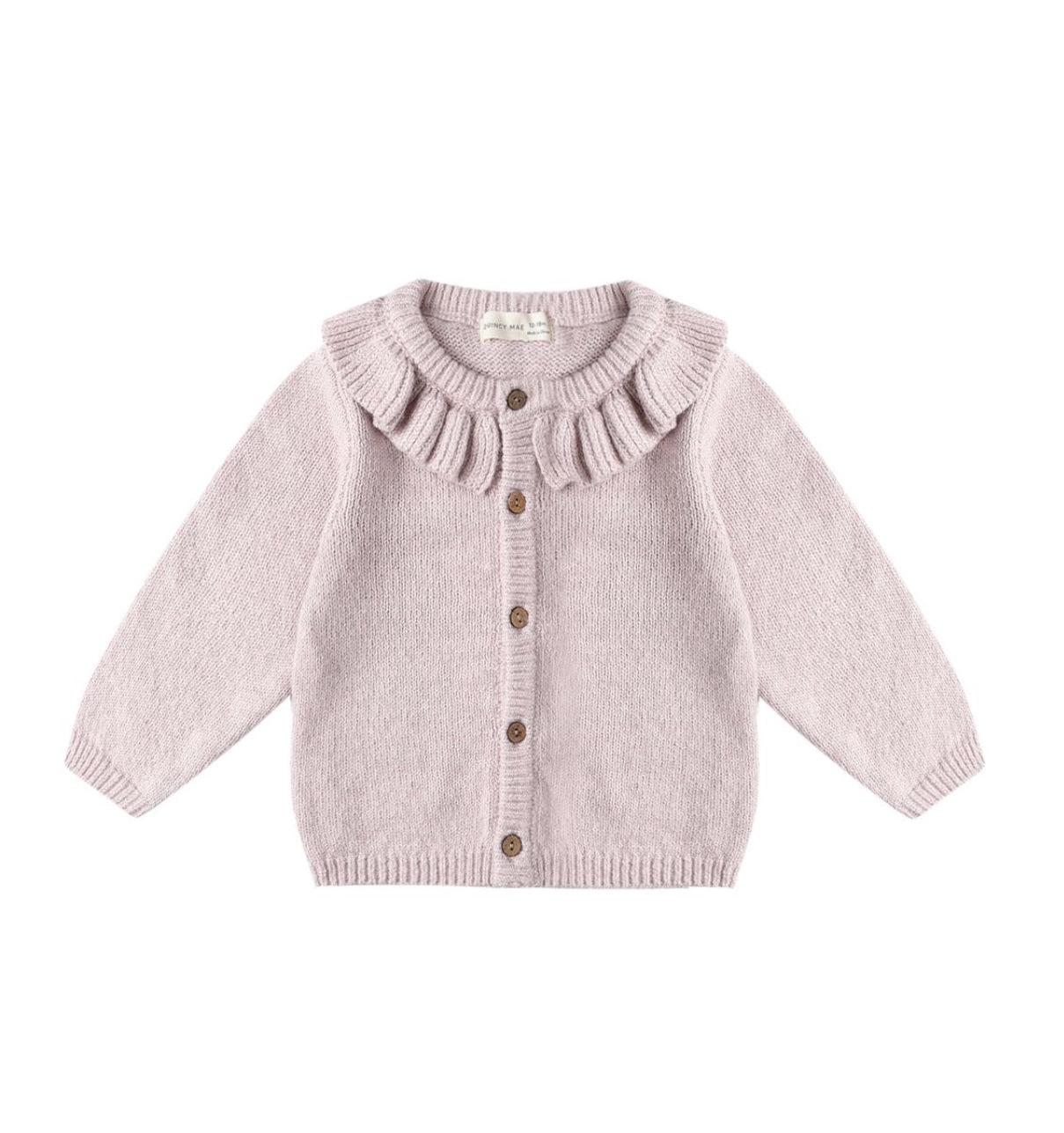 LILAC RUFFLE COLLAR CARDIGAN ||