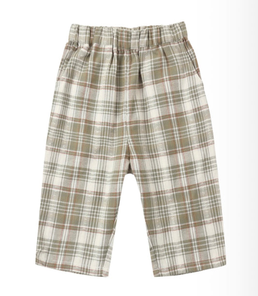 PALMER PANT OLIVE DOBBY PLAID