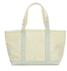 MEDIUM TOTE - COATED CANVAS GINGHAM PEARL GREY TRIM