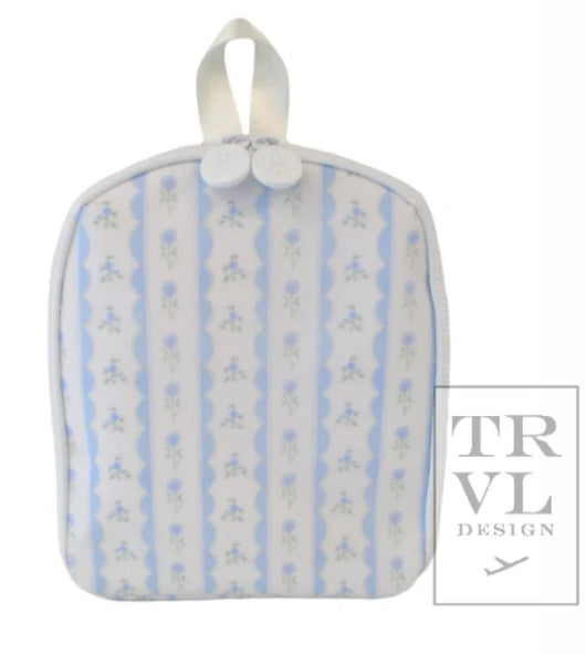 BRING IT Lunch Bag - RIBBON FLORAL BLUE