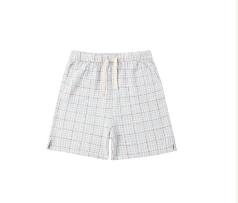 PERRY SHORT LIGHT BLUE PLAID
