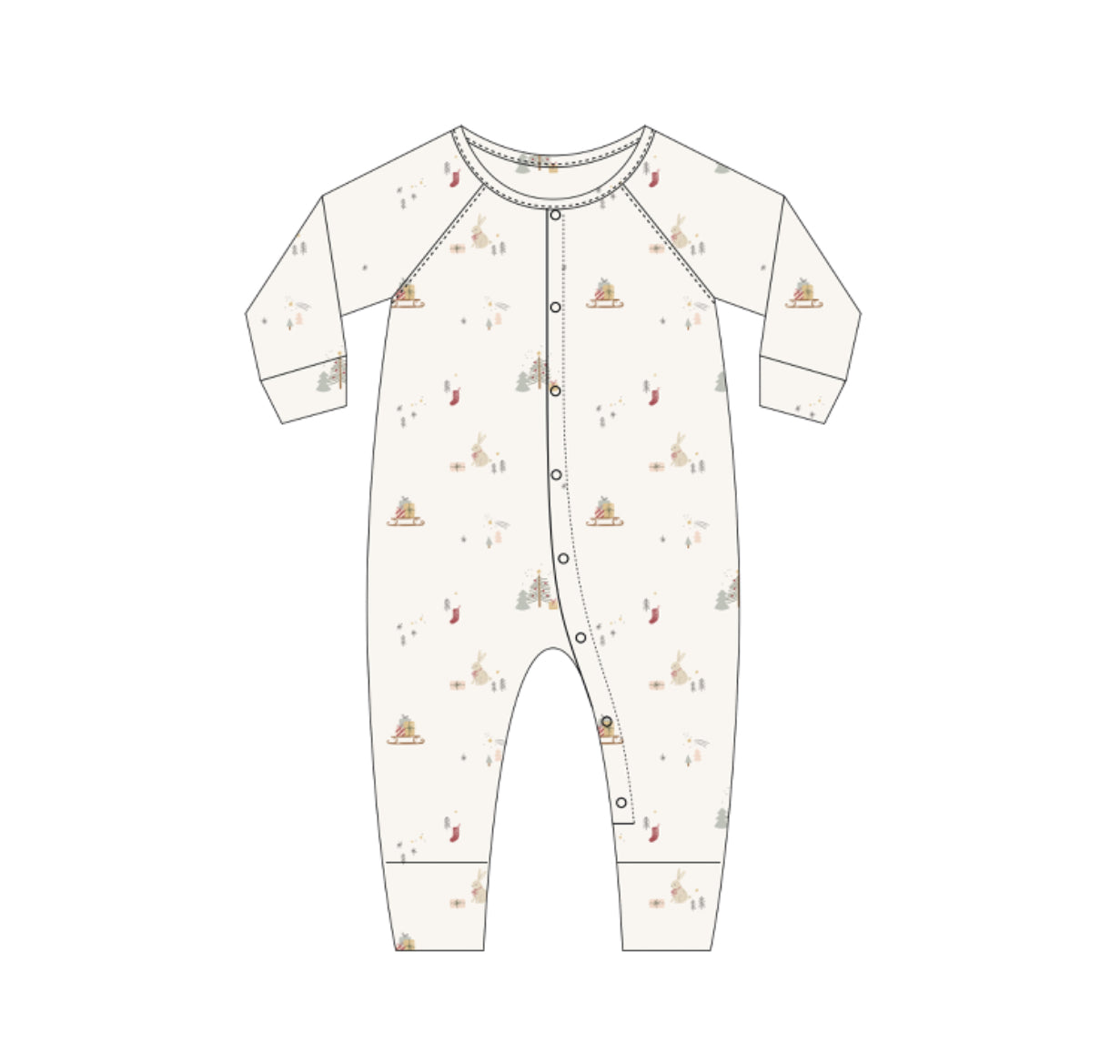 ORGANIC LONG JOHN PAJAMAS || PRESENTS