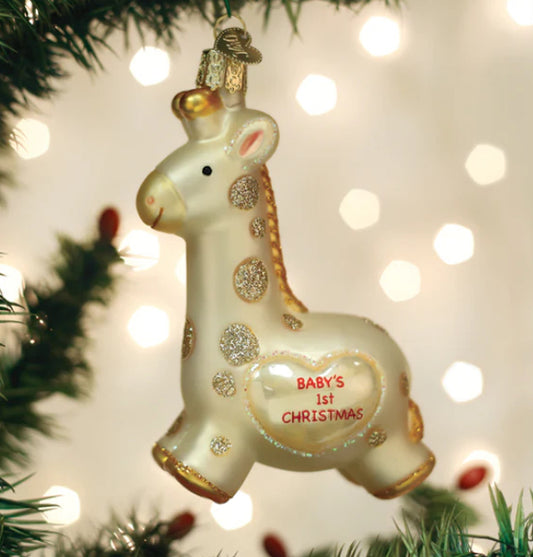 Baby's First Christmas Giraffe Ornament