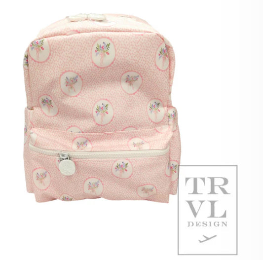 MINI BACKER - FLORAL MEDALLION PINK