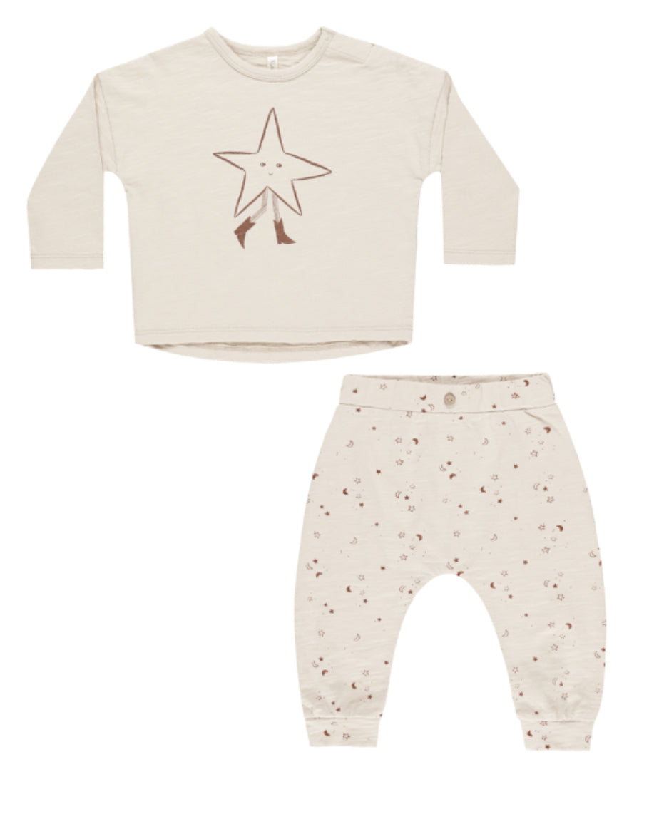 LONG SLEEVE TEE + PANT SET || TWINKLE