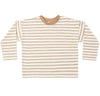 CAMDEN LONG SLEEVE TEE FAWN STRIPE