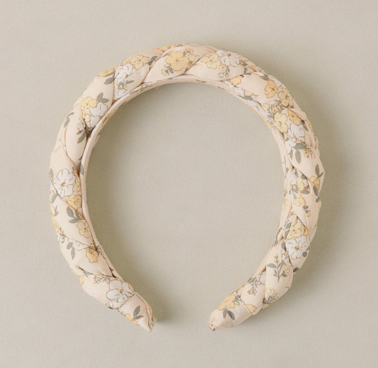 BRAIDED HEADBAND  LEMON MEADOW