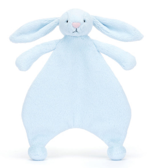 Jellycat Baby Bashful Blue Bunny Comforter (RECYCLED FIBERS)