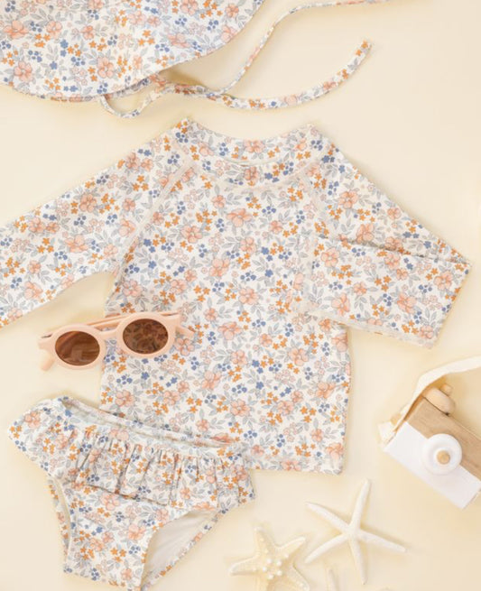 RASHGUARD GIRLS SET FLOWER FIELDS