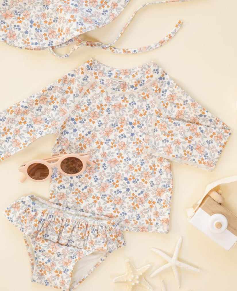 RASHGUARD GIRLS SET FLOWER FIELDS