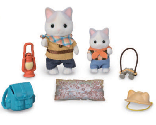 Calico Critters Exciting Exploration Set - Latte Cat Brother & Baby