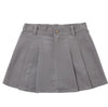 PLEATED DENIM SKIRT SLATE