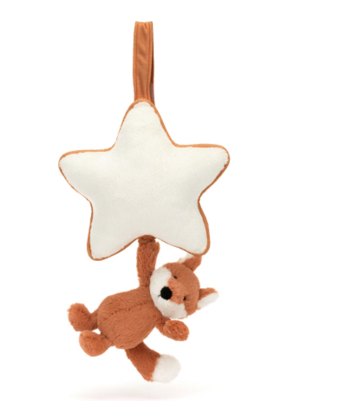 Jellycat Baby Bashful Fox Cub Musical Pull (RECYCLED FIBERS)