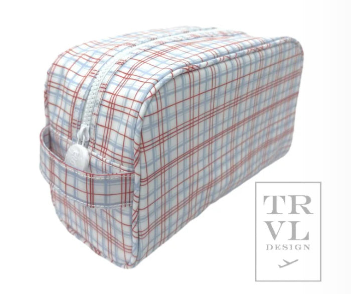 STOW IT -CLASSIC PLAID RED  Dopp Bag