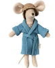 Beach Mice Bathrobe- Dusty blue 17-2302-03