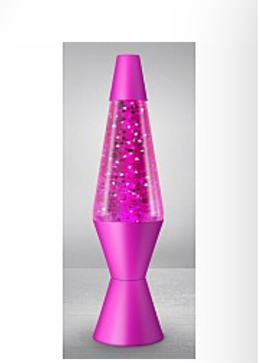 Pink Sparkle Lava Lamp 14.5"