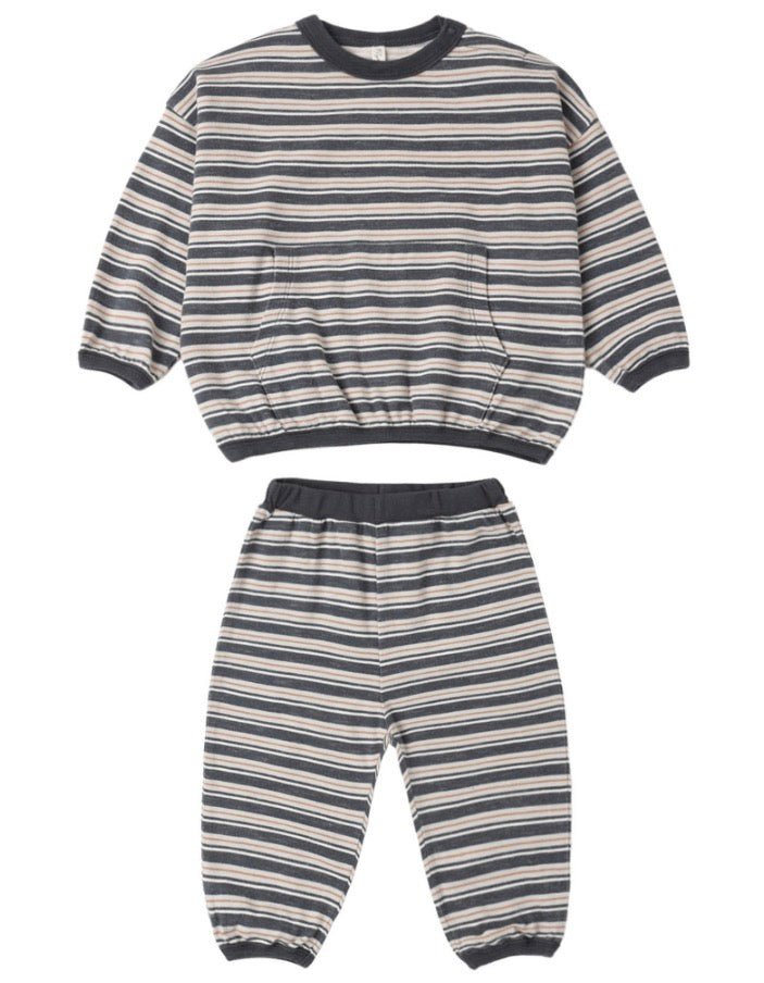 RELAXED SET BLUE STRIPE