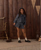 TIERED MINI SKIRT HEART DITSY