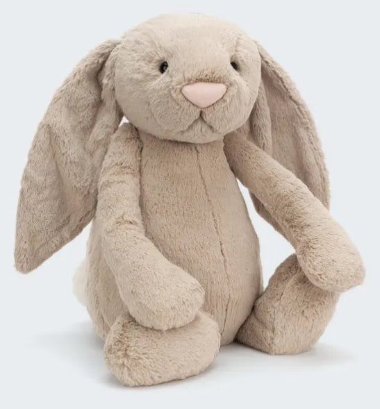 Bashful Beige Bunny Plush Toy