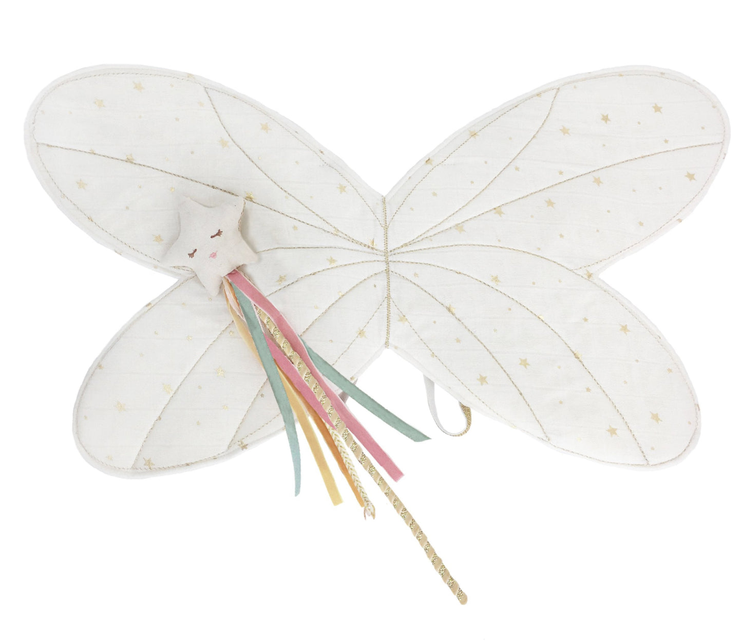 FAIRY WINGS AND STAR MAGIC WAND DRESS UP SET