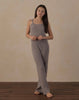 FUZZY KNIT LOUNGE SET DUSTY BLUE