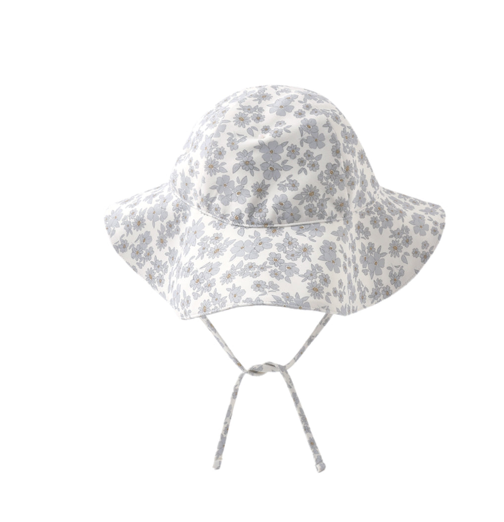 SUN HAT BLUE FLORAL