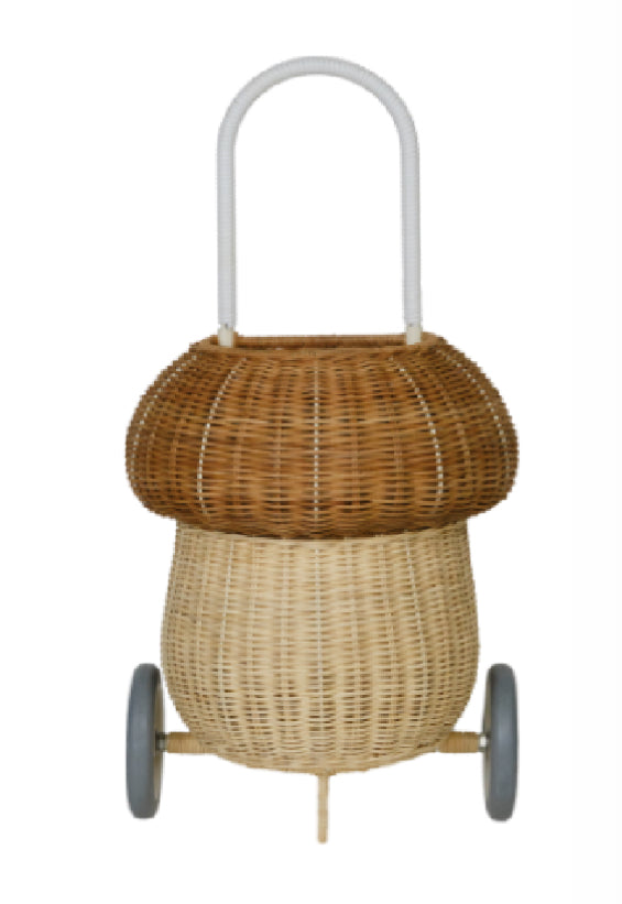 Rattan Mushroom Luggy - Natural