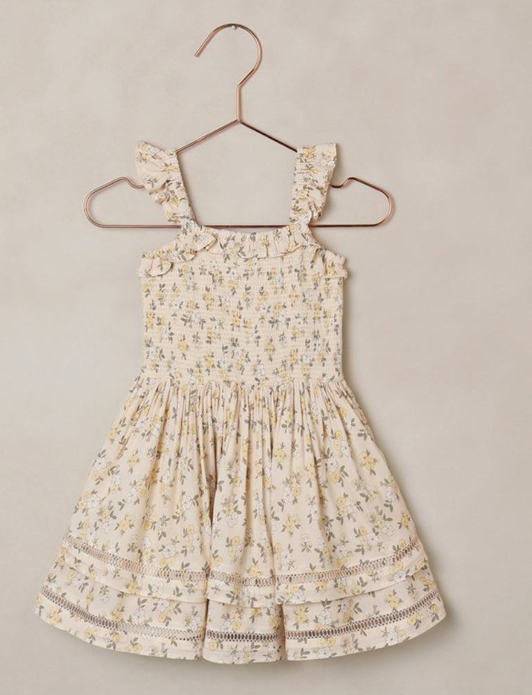 BIRDIE DRESS LEMON MEADOW