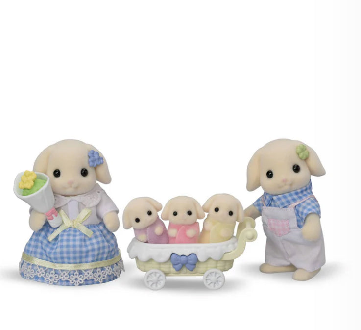 Calico Critters Flora Rabbit FAMILY