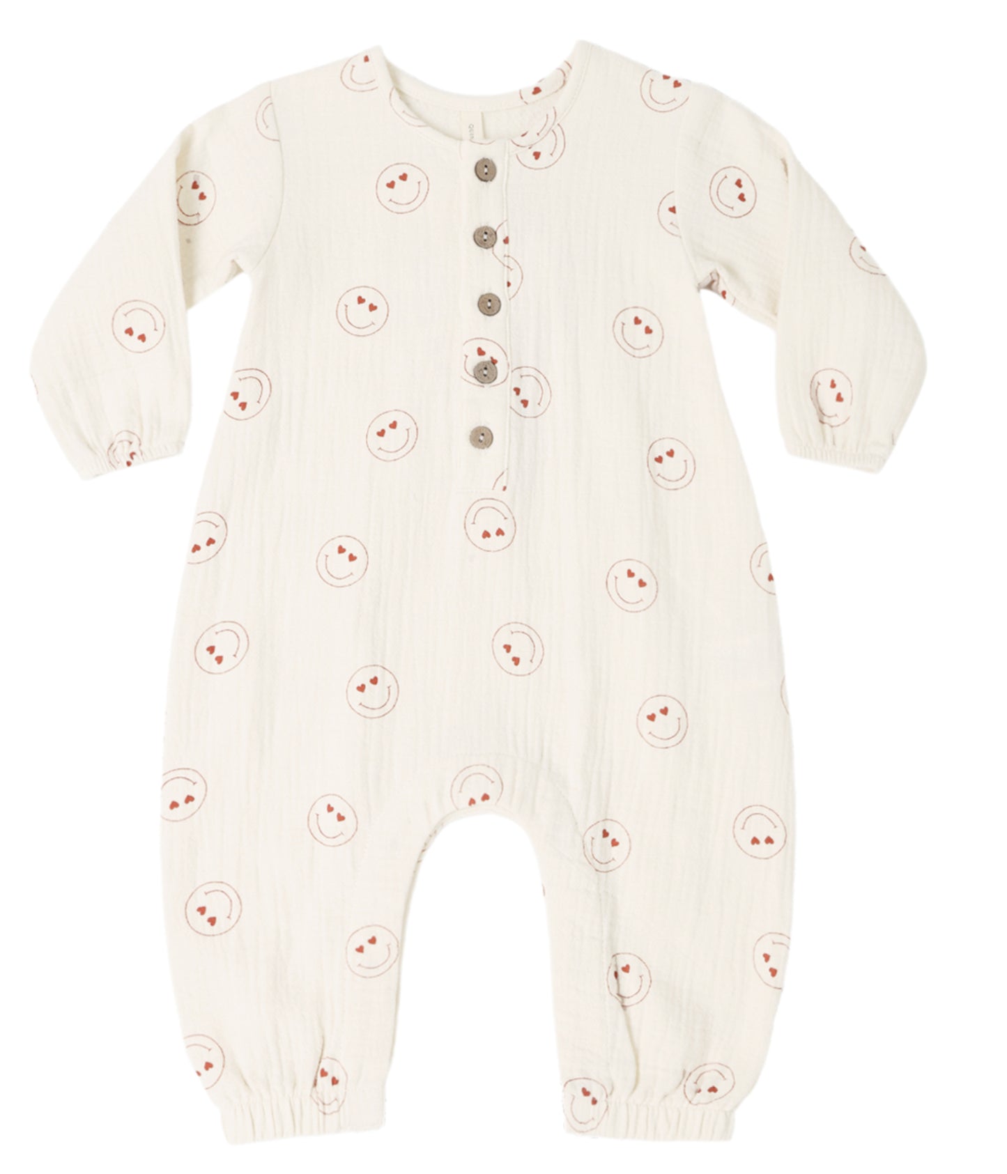 WOVEN JUMPSUIT || HEART EYES