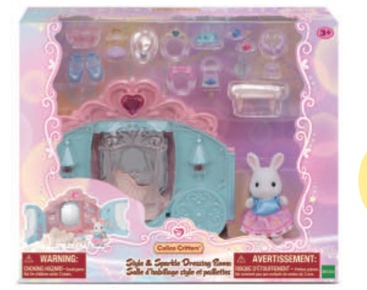 Calico Critters Style & Sparkle Dressing Room