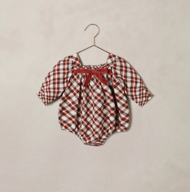 ANNETTE ROMPER HOLIDAY TARTAN