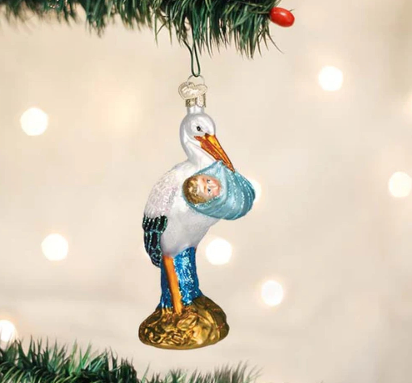 Blue Bundle Of Joy Ornament