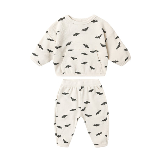 BATS WAFFLE SLOUCH SET