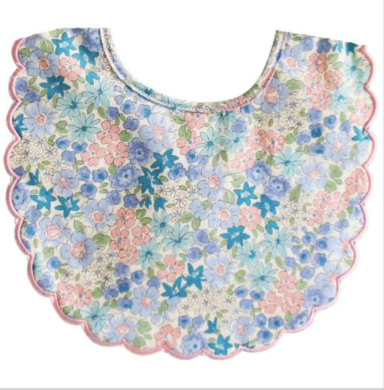 Scallop Bib Liberty Blue