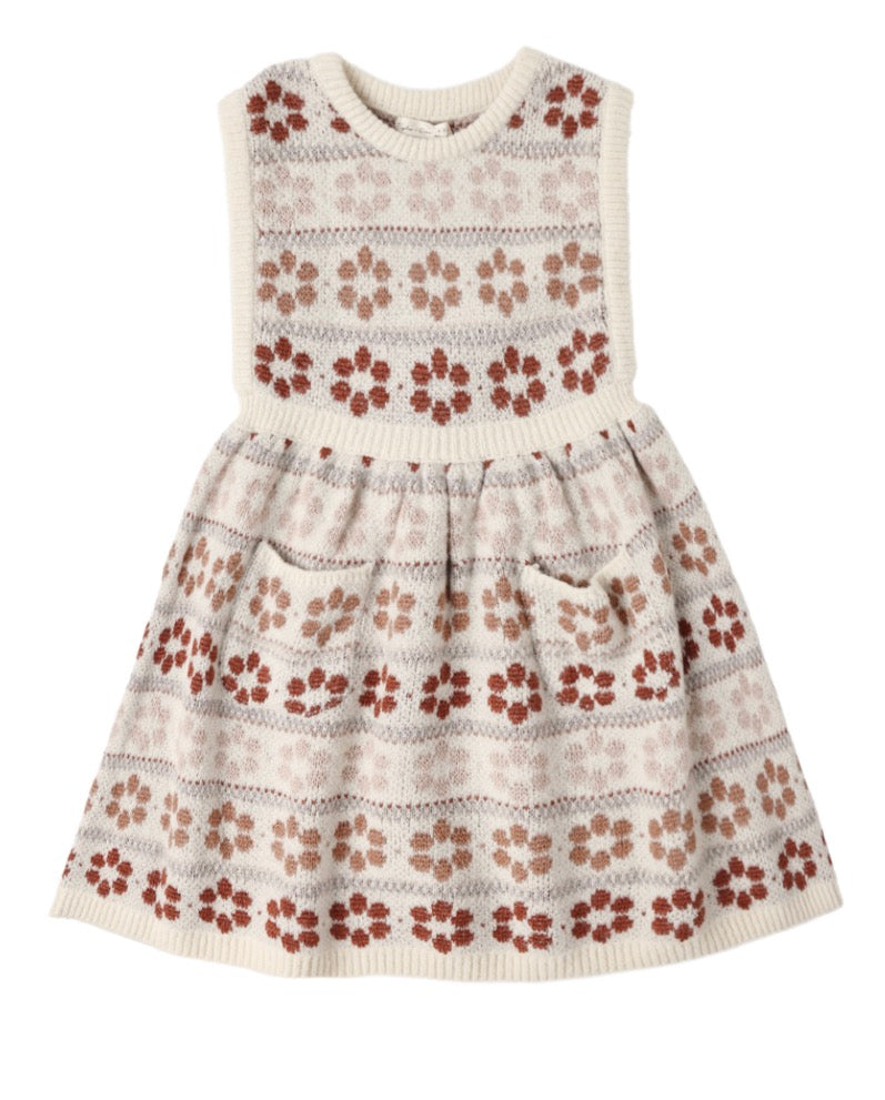 VIOLETTE SWEATER DRESS FLOWER FAIR ISLE