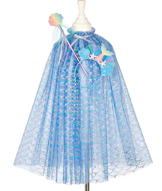 Marlya mermaid cape + tiara + wand set