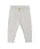 RIB KNIT PEPLUM TOP + LEGGING HEATHERED FOG