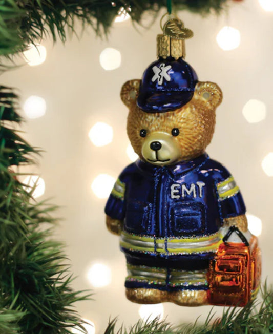 EMT Teddy Ornament