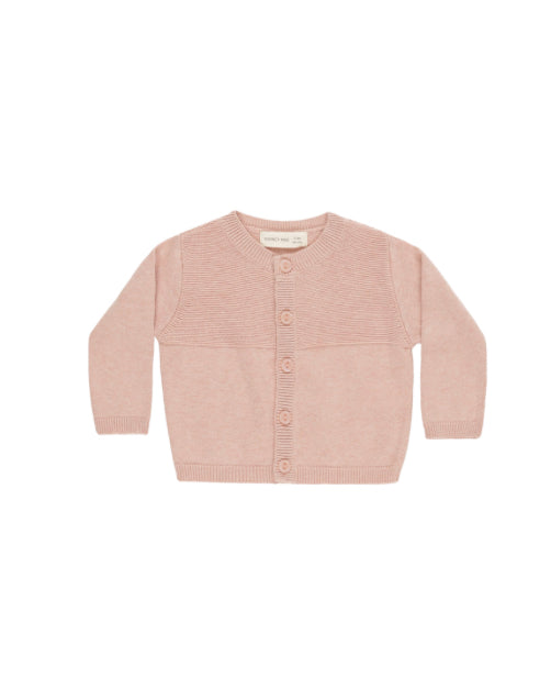 Knit Cardigan || Heathered Rose