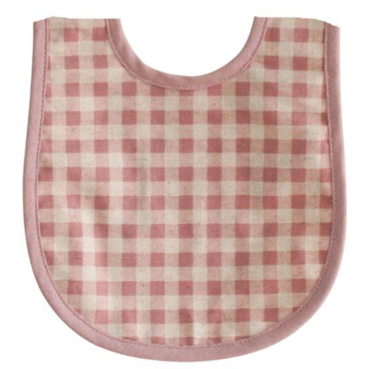 Bib Rose Linen Check