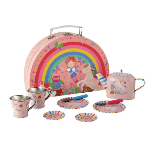 My Tin Tea Set - 10 pc Rainbow Fairy