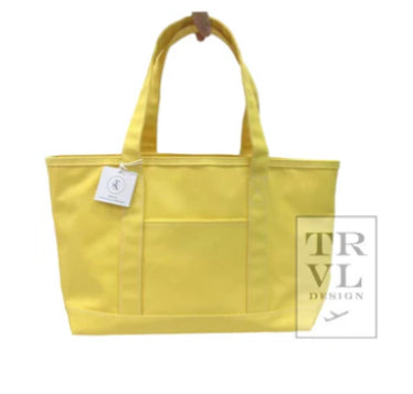 MEDIUM TOTE - COATED CANVAS DAFFODIL