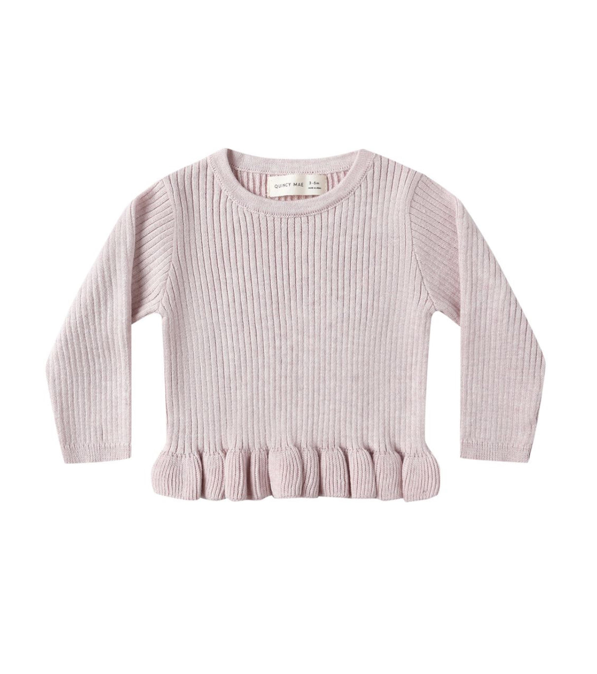 LILAC RIB KNIT PEPLUM TOP + LEGGING ||