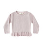LILAC RIB KNIT PEPLUM TOP + LEGGING ||