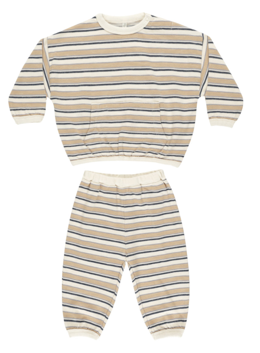 RELAXED SET || BLUE VINTAGE STRIPE