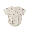 RELAXED SHORT SLEEVE BUBBLE ROMPER BLUEBERRIES