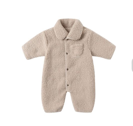 SHEARLING JUMPSUIT || OAT